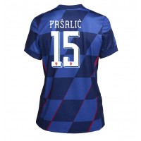 Camiseta Croacia Mario Pasalic #15 Segunda Equipación Replica Eurocopa 2024 para mujer mangas cortas